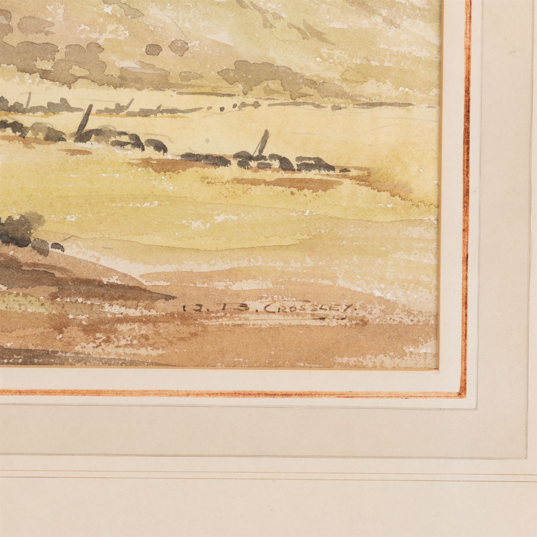 Donald Crossley (British 1932-2014): Moorland Stone Farmhouse, watercolour signed 36cm x 54cm