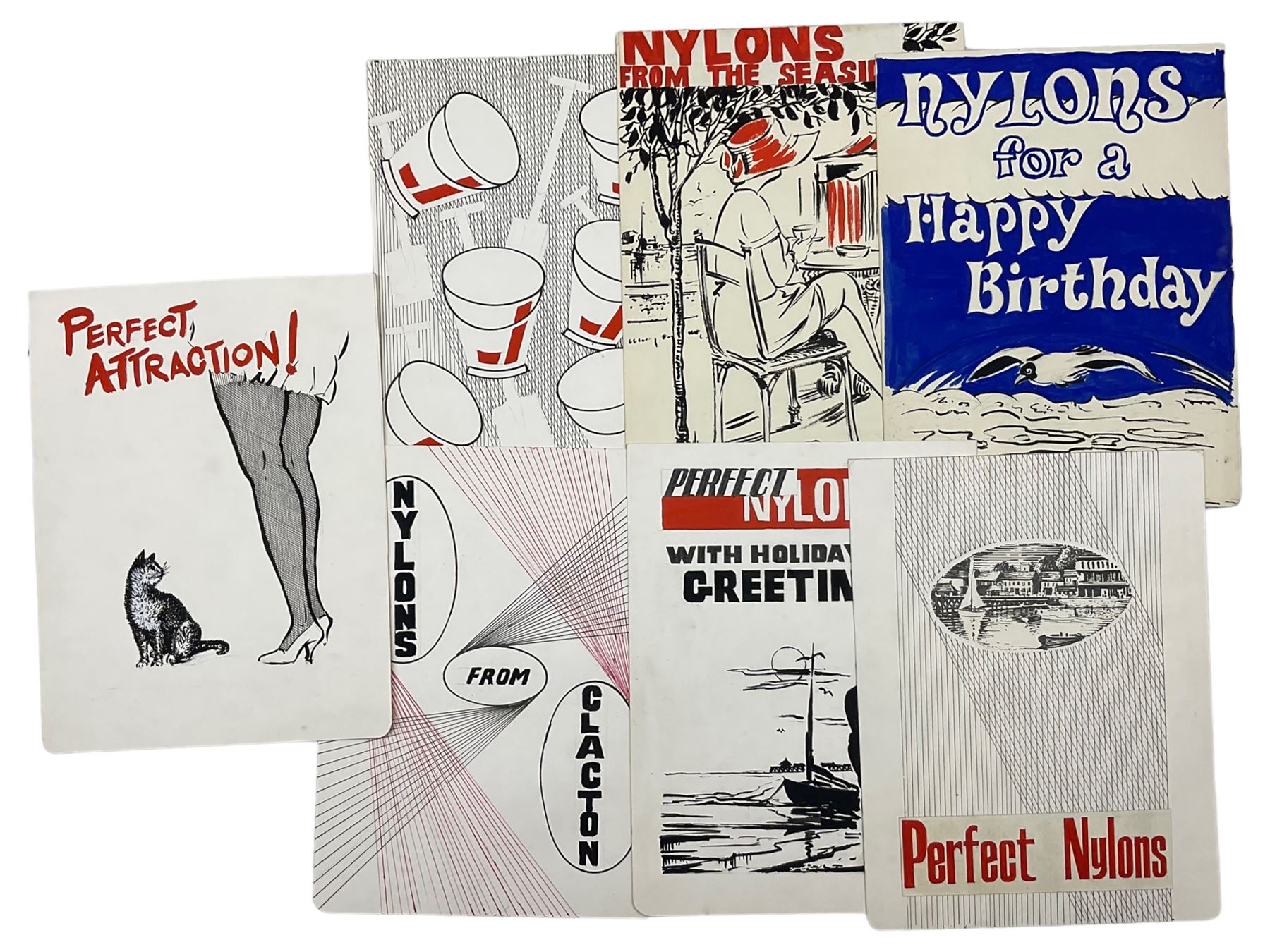 William O Norris (British 19th Century) - Large folio of humorous pen and ink illustrations for Crittall Magazine and other original works to include various advertisement drafts for Eastern National and Marconis Wireless Telegraph Company, mostly dated '25, and a photograph of the artist at work max 36cm x 46cm 
