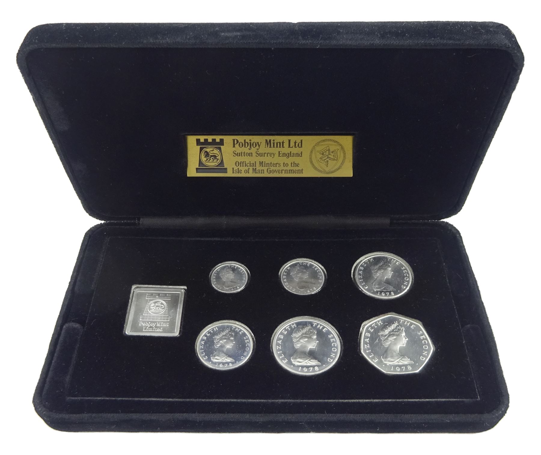 Queen Elizabeth II Isle of Man Pobjoy Mint 1978 silver coin
