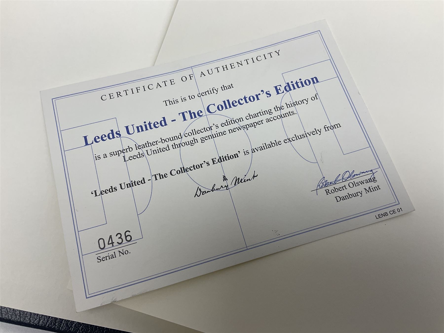 Leeds United football club - football association challenge cup competition final Saturday 11th April 1970 Chelsea vs Leeds United at Wembley programme, football association charity shield Saturday 10th August 1974 Leeds United vs Liverpool programme, various supporters pin badges, scarf for the league 1 playoff final Wembley stadium 25th May 2008, Danbury Mint 'Great Moments in the History of Leeds United' leather bound collectors edition, various used home game tickets etc