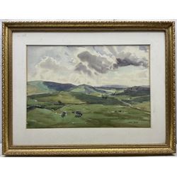 Angus Rands (British 1922-1985): Yorkshire Dales, watercolour signed 36cm x 54cm 