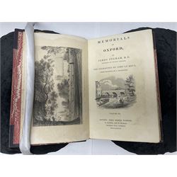 Ingram, James, Memorials of Oxford, The Engravings by John Le Keux from drawings by F. Mackenzie, three volumes, engraved title, frontispiece, plates and illustrations in the text, Oxford,1837, together with Chalmers, Alex, A History of the Colleges, Halls, and Public Buildings, attached to the University of Oxford, two volumes, engraved title, frontispiece, plates and illustrations in the text, Oxford, 1820, (5)

