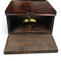 John Winckles of London - Early 19th century mahogany drop dial wall clock, convex 14