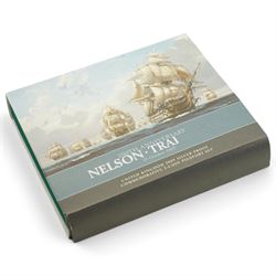 Four The Royal Mint United Kingdom silver proof five pound coins or sets, comprising 1990 '90th Birthday, 2005 '200th Anniversary Nelson Trafalgar' two-coin piedfort set, 2006 'Her Majesty Queen Elizabeth II Eightieth Birthday' piedfort and 2007 'Diamond Wedding', all cased with certificates