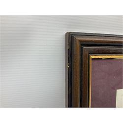 After Alan Fernley, colour print 'The Bridge at Arnhem', signed on the mount, 37 x 50cm; and after John Sellars, colour print 'Pegasus Bridge. Early Morning of D-Day 6th June 1944 Benouville Normandy'; both in mahogany stained frames (2)