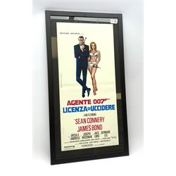 Italian two-fogli film poster produced for the re-release of James Bond in Dr. No in 1971 32 x 67cm, in black mount and frame.