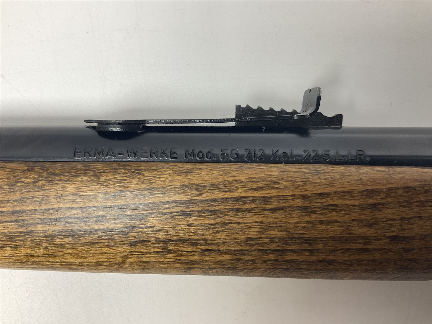 SECTION 1 FIRE-ARMS CERTIFICATE REQUIRED - Erma-Werke Model EG712  .22 short/long rifle in the style of a Winchester 94; with 47cm(18.5