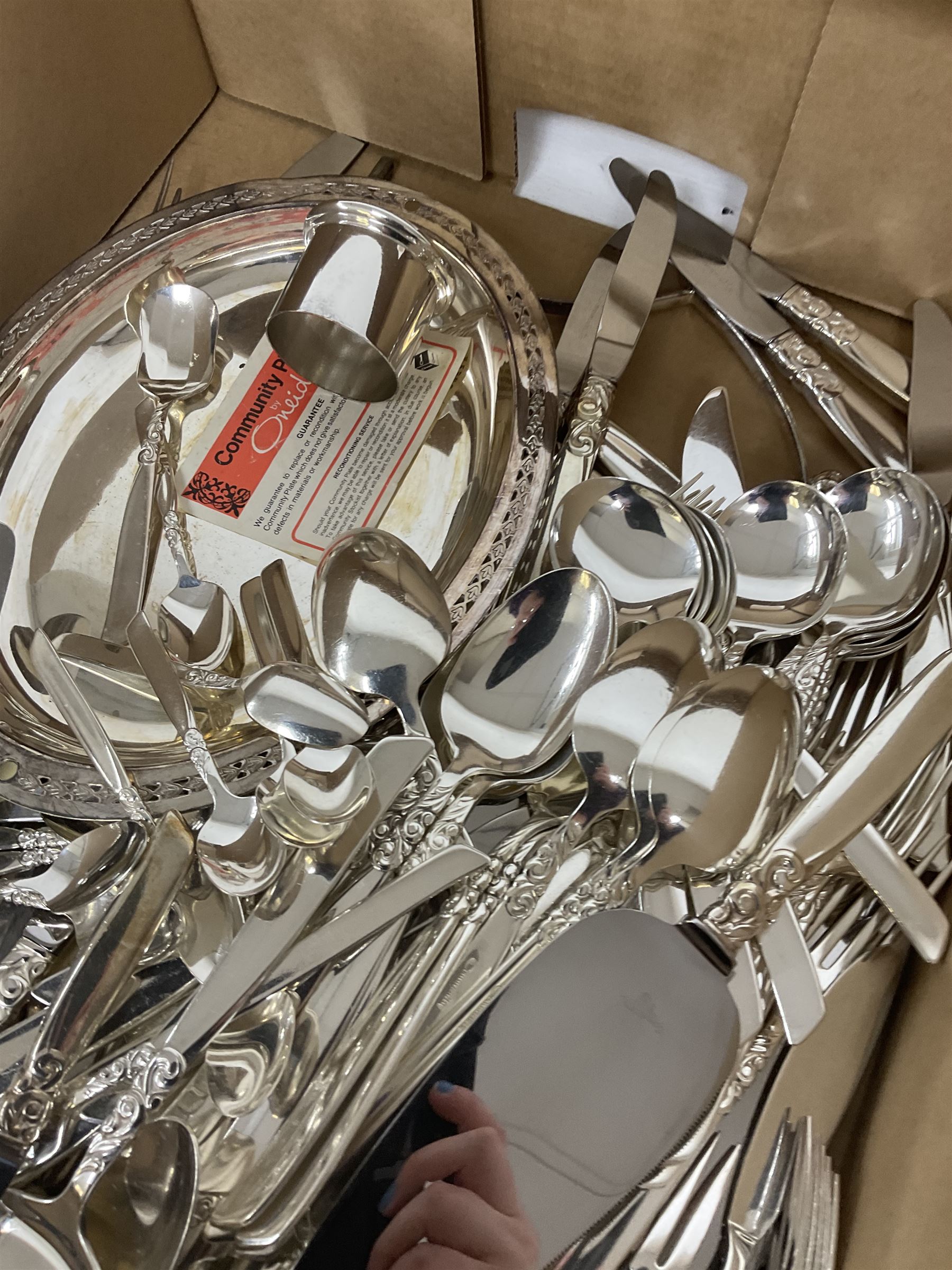 Large collection of Community cutlery South Seas pattern, together with carving set and other cutlery 