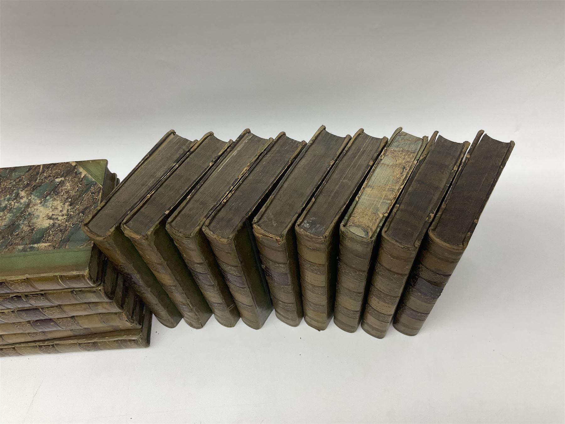 Sir Walter Scott; 15 volume set of the Waverley novels, published in Edinburgh in 1821