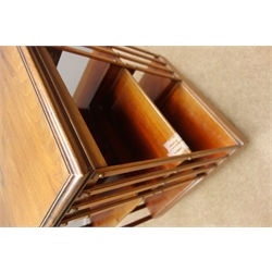  Edwardian mahogany revolving bookcase, W60cm, H93cm, D60cm  