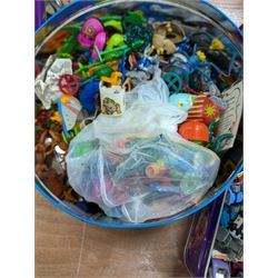 Large collection of Kinder Egg toys, together with other figures and collectables
