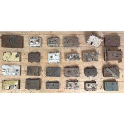 Quantity of surface / rim locks, mostly early 20th century, and some mortice locks  - COLL...