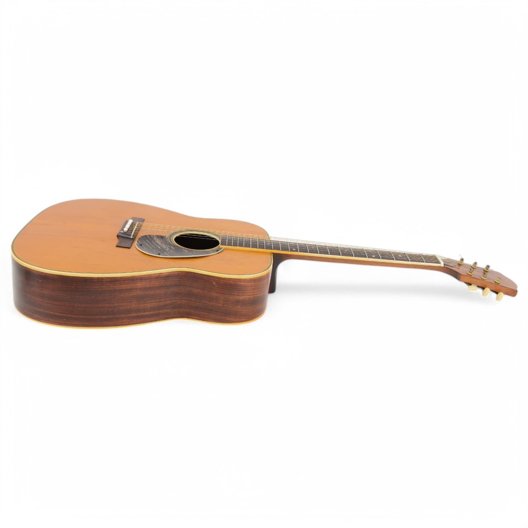 1960s Dallas Dreadnought acoustic guitar, model no. A625, L105cm