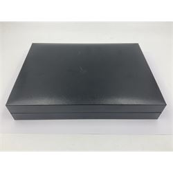 Queen Elizabeth II Bailiwick of Guernsey 2019 'The Titanium Moonlanding' fifty pence three coin set, comprising 'Green', 'Orange' and 'Blue' titanium coins, in capsules and case with certificate