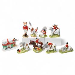 John Beswick limited edition Thelwell figure 'The Champions', six other Beswick Thelwell p...
