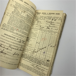  Manchester, Sheffield and Lincolnshire Railway - manuscript Waybill Counterfoil Book, Parcel Delivery Book and Working Timetable of Excursion and Special Trains, all dated 1894, and 1877 manuscript circular regarding Season Excursion Tickets with charges verso, LNER Telegram Code Book 1939 and six BR publications  