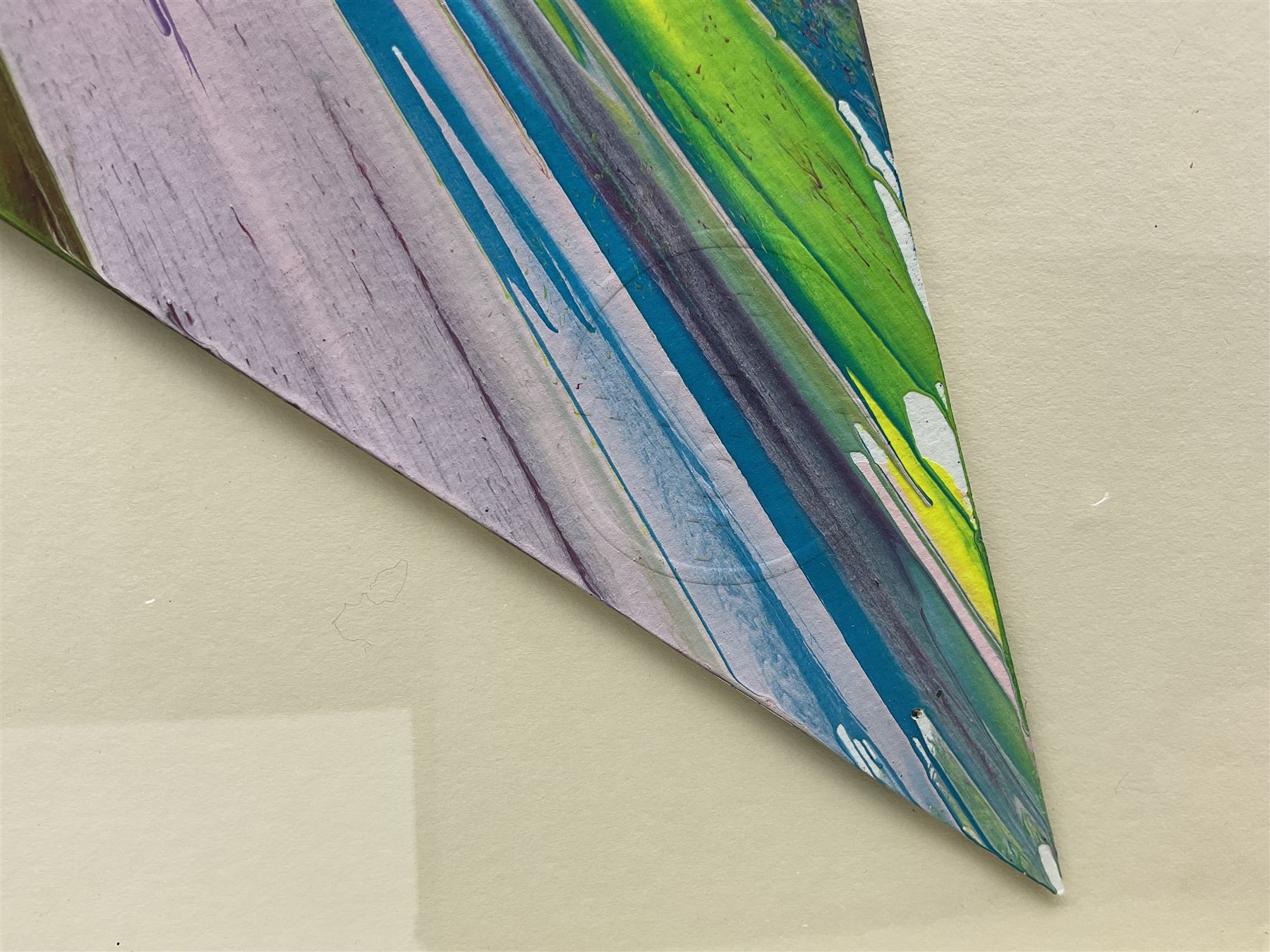 Damien Hirst (British 1965-): Star Spin Painting 2009, acrylic on die-cut wove paper, with artist's inkstamp signature and blindstamp verso, pub. Pinchuk Art Centre, Ukraine, 52.5 x 55.3cm)
