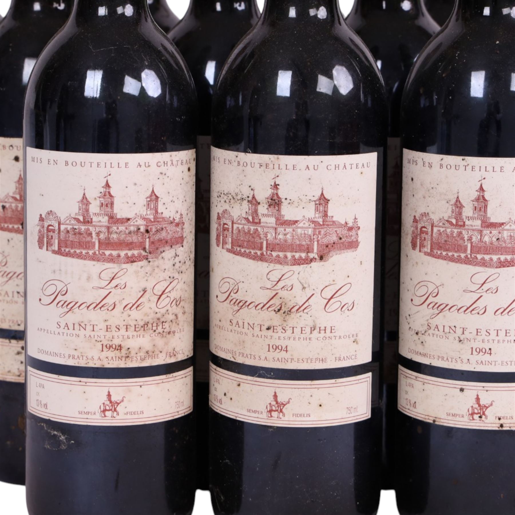 Saint Estephe, 1994  Les Pagodes de Cos, 750ml, 13% vol, twelve bottles 