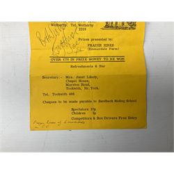 Autographs from film, stage, sporting personalities etc, including mid 20th century Hull City FC, Esmond Knight, John Clements, Kay Hammond, Richard Greene, Manning Whiley, Jerry Desmond etc, in albums, on pieces etc