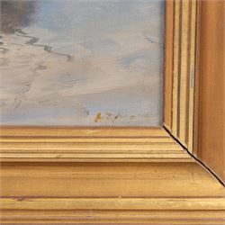 Arvid Claes William Johanson (Swedish/French 1862-1923): Sailing Boats in Serene Waters, oil on canvas signed 37cm x 57cm