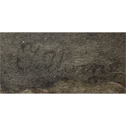 Thomas Uwins (British 1782-1857): The Soldier and his Girl, pen ink and watercolour over pencil signed 46cm x 32cm