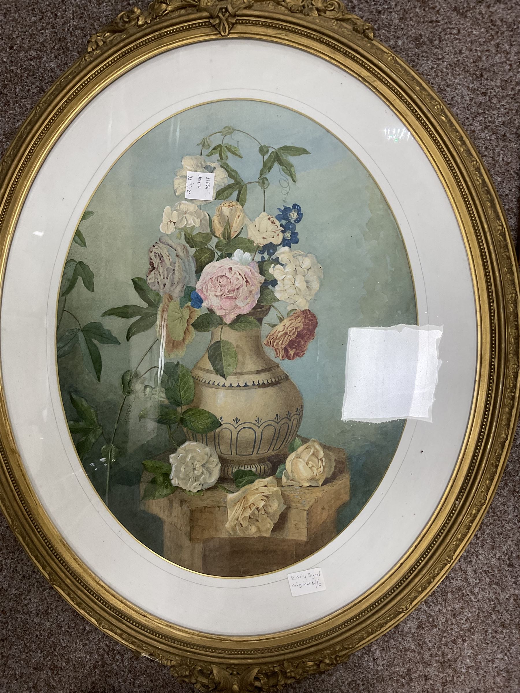 Three highland cattle oils on canvas, Trevor Mitchell landscape oil, landscape watercolour, still life watercolour, etc