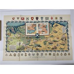 Hawker Lt. Col. P.: Instructions to Young Sportsmen in all that Relates to Guns and Shooting. 1833 7th edition. Re-bound in green cloth; Harting James Edmund: Hints on Shore Shooting.1871; Army Field Service Pocket Book. 1938. Contains numerous bound pamphlets; Ferrar Major M.L.: Officers of The Green Howards. 1920; Blake George: Mountain & Flood - History of the 52nd Lowland Division. 1950; and XV International Brigade. 1975 (6)