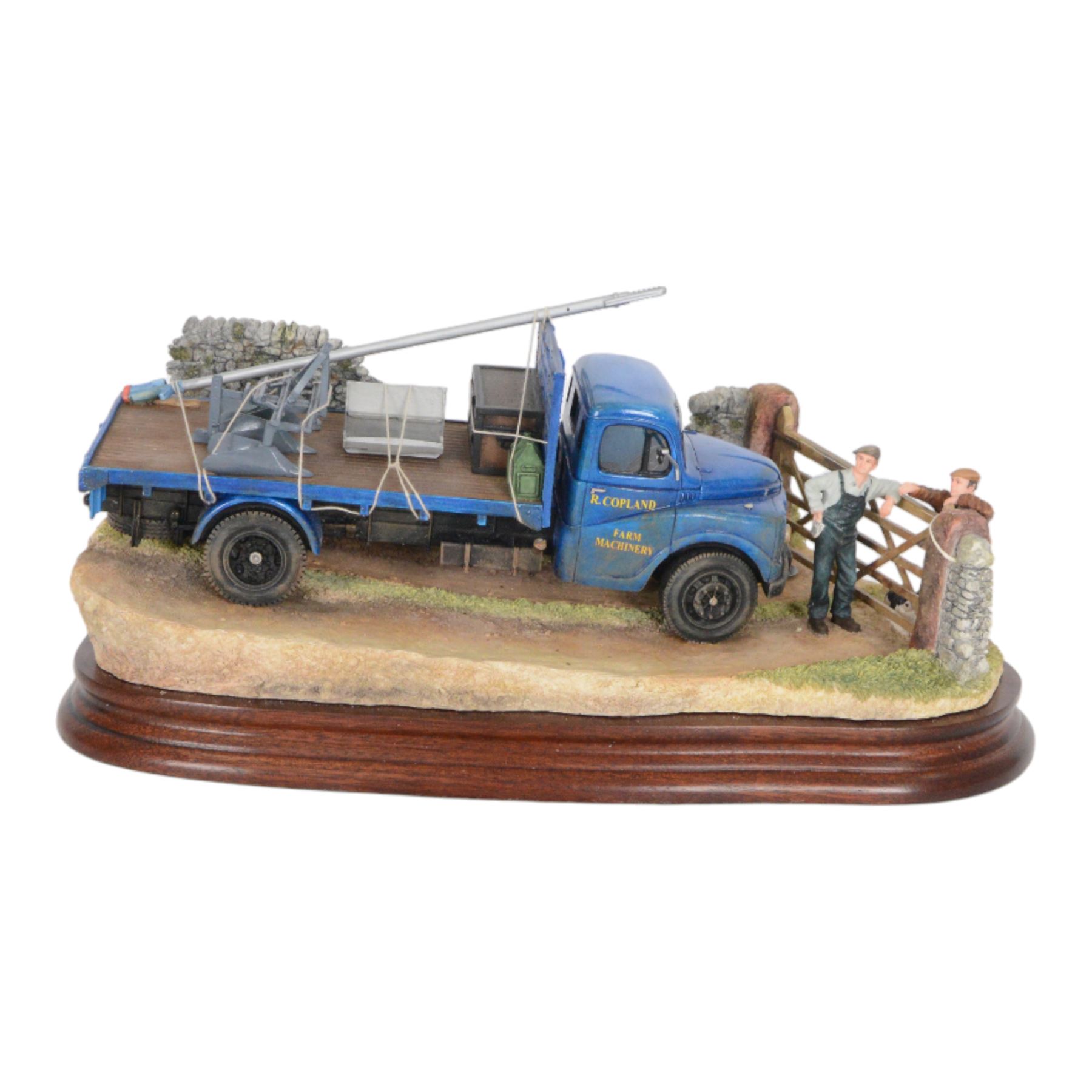 Limited edition Border Fine Arts '3 Mile Back Up T' Road' no. B1001, designed by Ray Ayres, limited edition no. 79/500, with box and certificate of authenticity