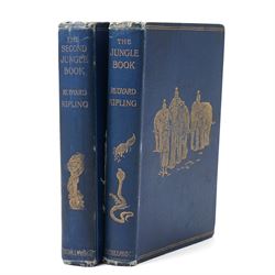  Kipling, Rudyard -  The Jungle Book, 1895, reprint from 1894 1st edition, and The Second ...