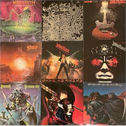 Heavy Metal/ Hard Rock LP's: Cream - Wheels of Fire (583 040) sealed, Blue Oyster Cult - Some Enchanted Evening, Nazareth - No Mean City, Duo - The Last in Line, Judas Priest - Stained Class, Killing Machine & Unleashed in the East, Megadeth - No More Mr Nice Guy etc (9)