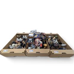 Large collection of Star Wars figures, including bobble heads, Disney busts, Funko etc, to...