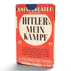 English-language unexpurgated edition of Mein Kampf by Adolf Hitler, published in 1939, re...