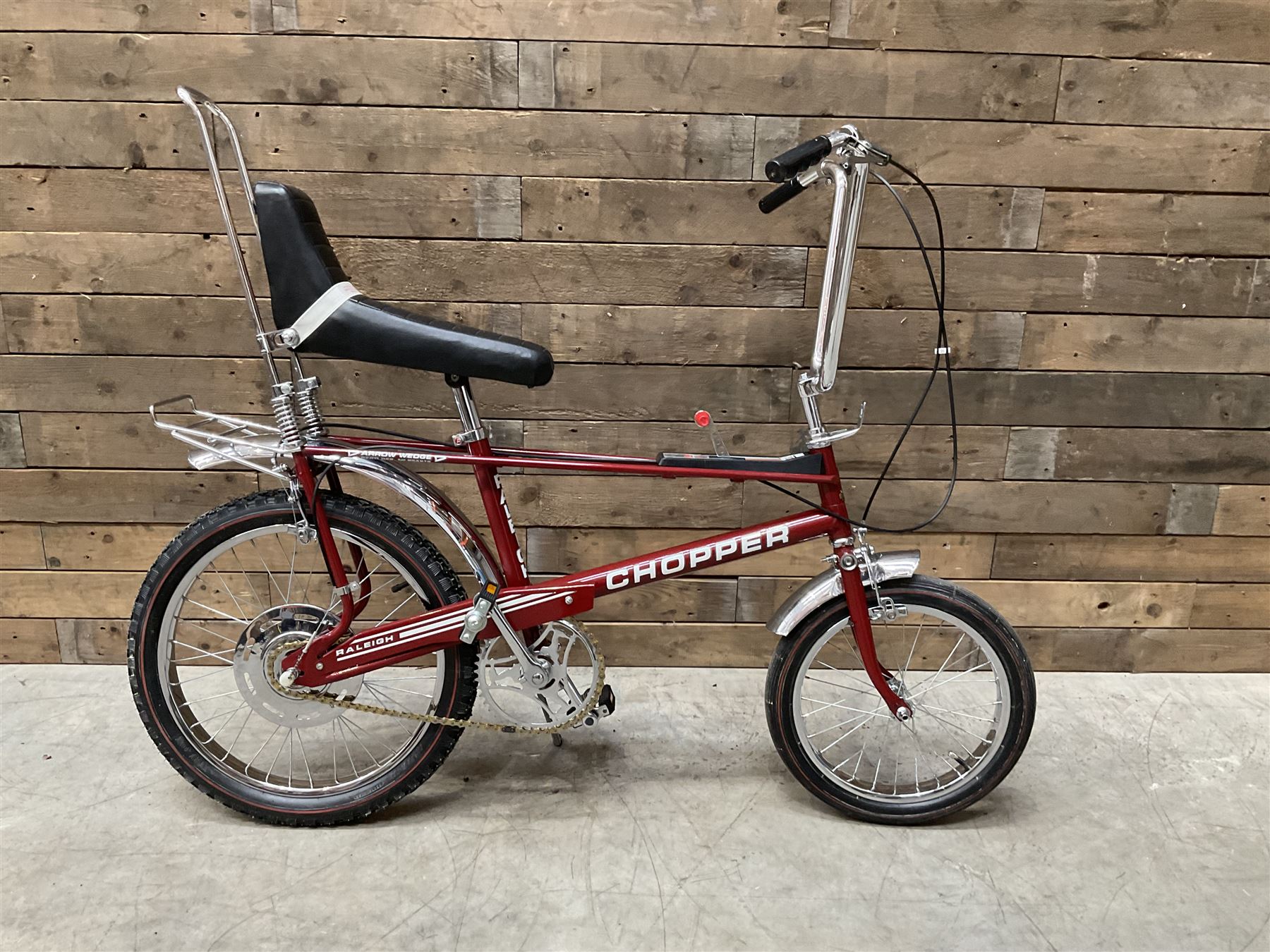 Raleigh Chopper Mk2 Arrow Wedge bicycle, fully restored and rechromed