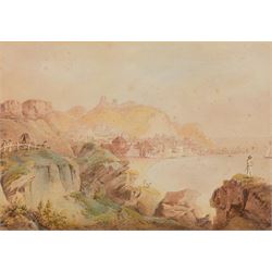 Francis Nicholson (British 1753-1844): 'Scarborough from the South', watercolour unsigned,...
