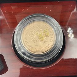 The Royal Mint United Kingdom 2022 gold proof full sovereign coin, cased with certificate
