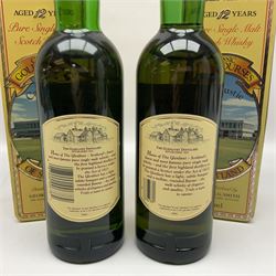 Two Glenlivet 12 year old, single malt Scotch whisky, 700ml 70% vol, each in original Classic Golf Clubs of Scotland Carnoustie presentation tin