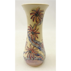  Moorcroft Daisy pattern vase designed exclusively for the Moorcroft Collector's Club by Sally Tuffin, H21cm   