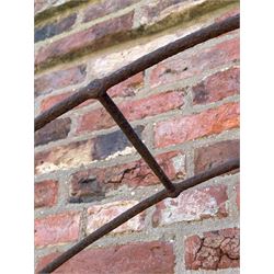 19th century wrought iron rose arch. H237cm, W116cm, D30cm.  - COLLECTION BY APPOINTMENT FROM: The White House, Thirsk Road, Easingwold, York, YO61 3NF - CALL 01723 507111 TO ARRANGE