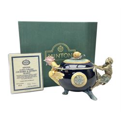 Minton Archive collection cockerel and monkey teapot, limited edition 454/1000, with certificate and original box