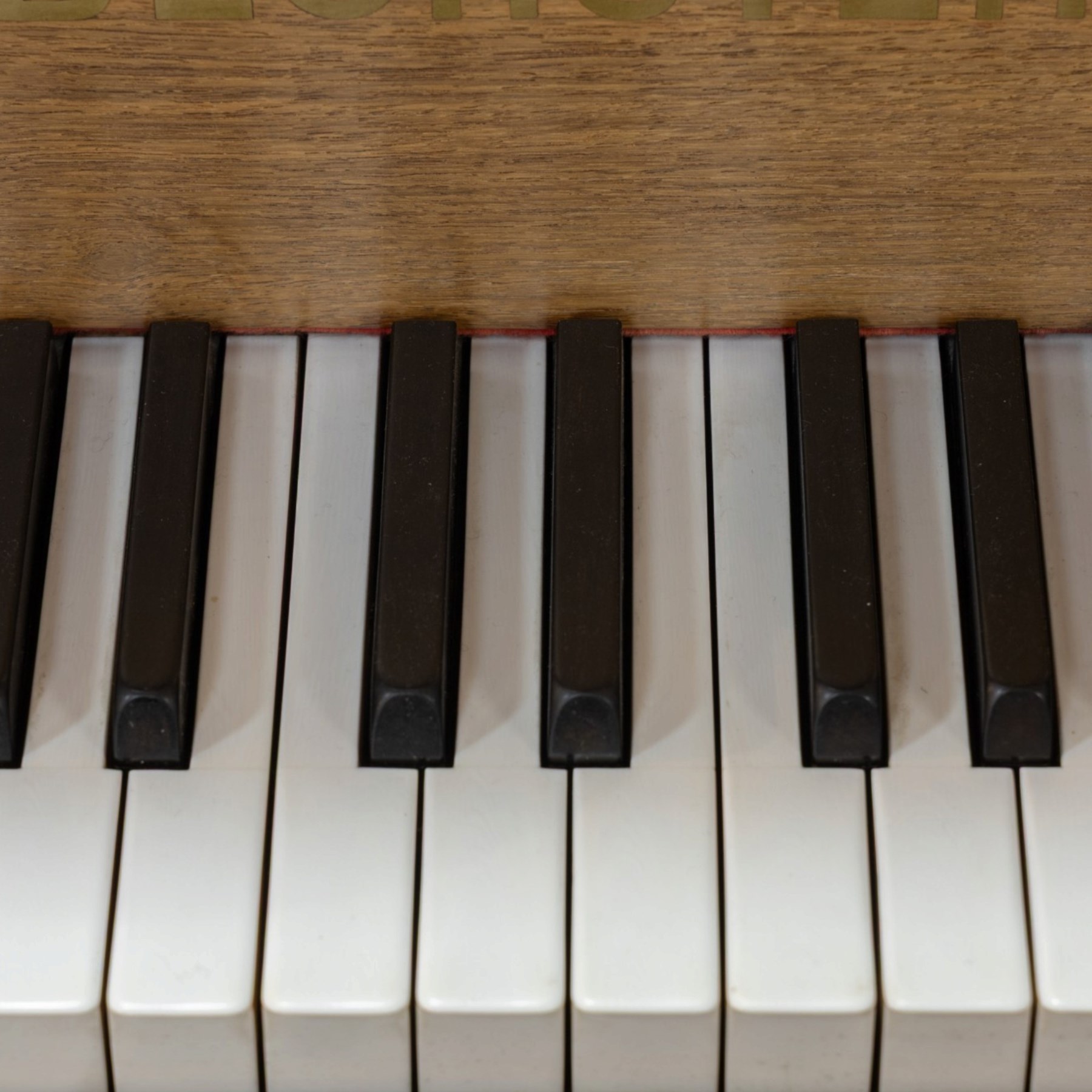 Edwardian C. Bechstein mahogany cased baby grand piano, serial no. 84403 circa 1907, retailed by 1066 Pianos Cambridge, raised on turned and faceted tapering supports terminating in brass castors, H100cm, L183cm
This item has been registered for sale under Section 10 of the APHA Ivory Act