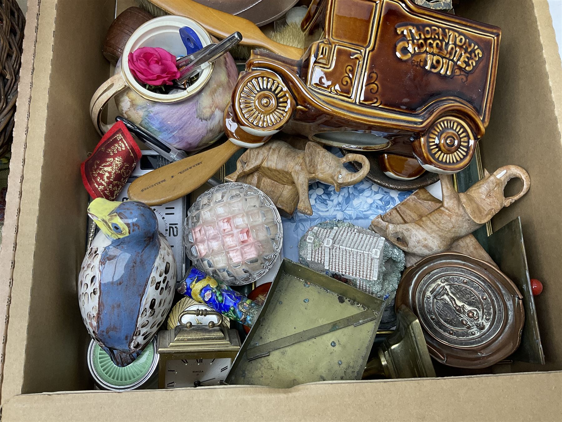 The National Comprehensive Family Bible, coloured and black and white plates, together with Jessop Atlantic tripod, brass candlestick and other collectables, in three boxes 