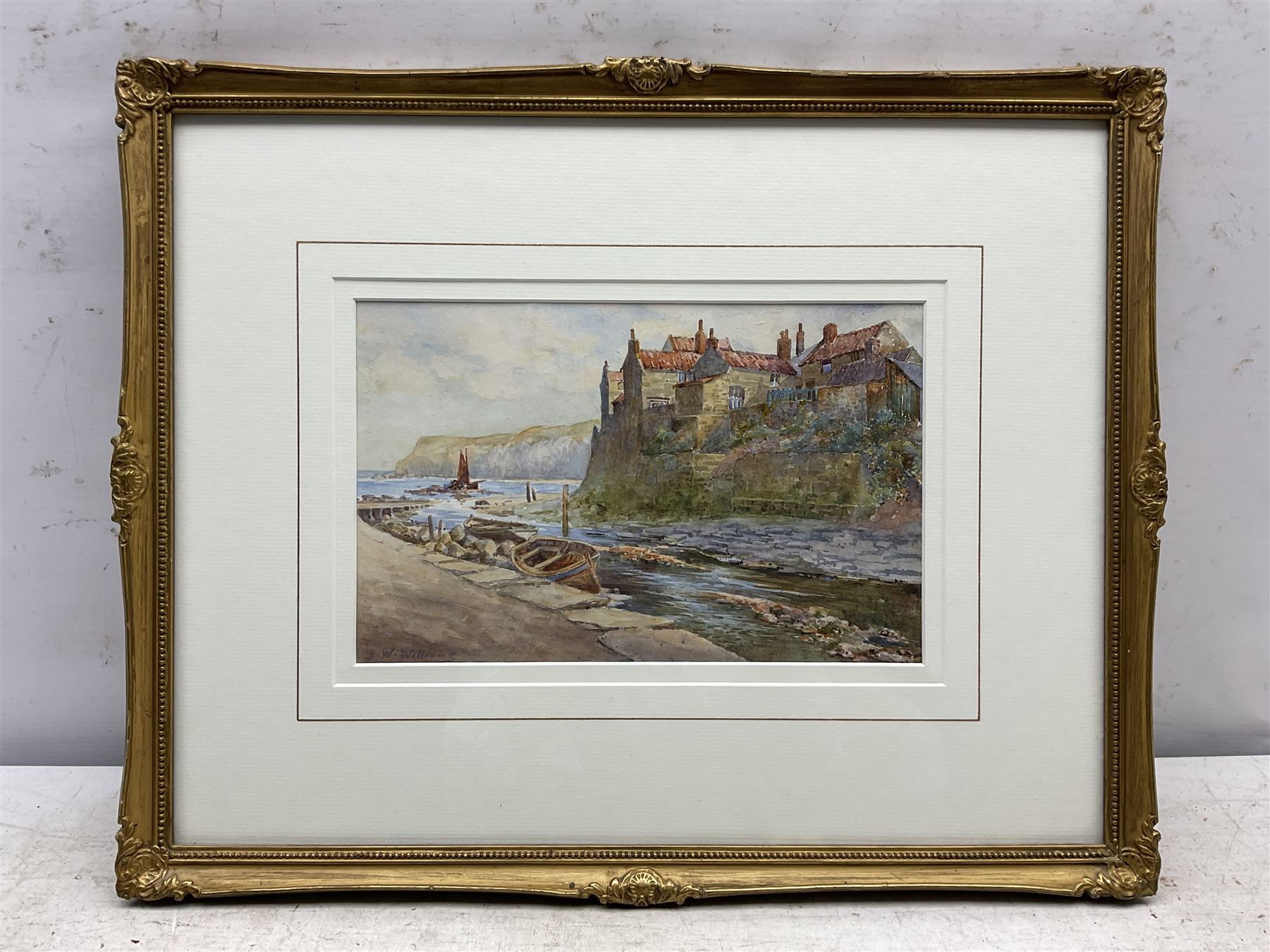John Wynne Williams (British fl.1900-1920): Staithes Beck, watercolour signed 17cm x 27cm