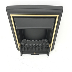 Viscount electric fire effect heater, W56cm, H64cm, D17cm