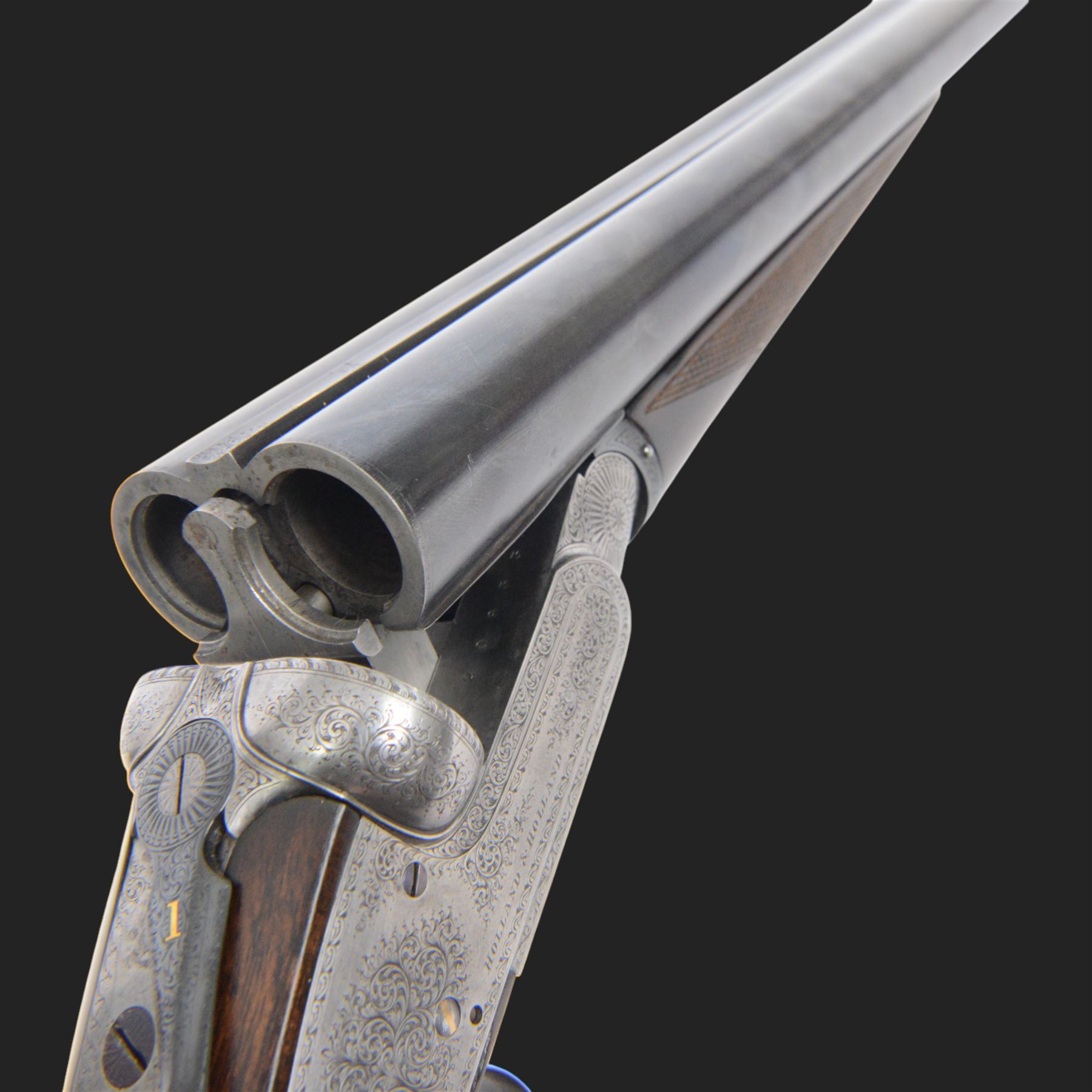 Holland and Holland 12 bore single trigger sidelock ejector, side by side double barrel shotgun with 76cm (30