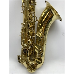 Vincent Bach International Elkhart 100TS brass tenor saxophone with crook and mouthpiece, serial no.AD10812001, L83cm