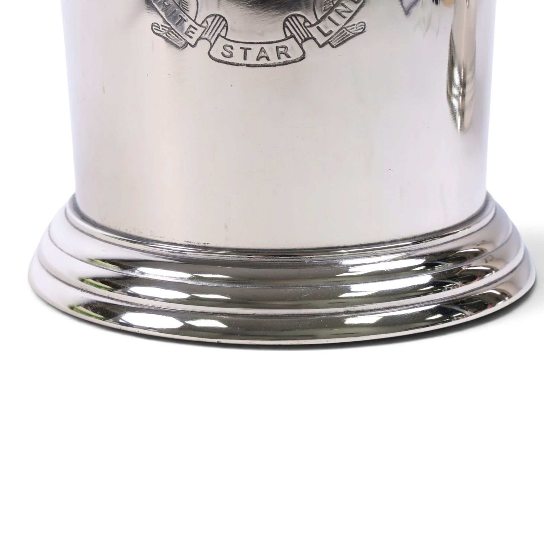Pair white star line wine coolers, H24cm