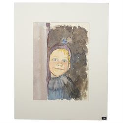 Prunella Scales (British 1932-2025): 'Clem - My Grandson', together with three further postcards by actors Timothy West, Valerie Rosser and Phillip Beck, mixed media variously titled and one dated July '07, mostly signed verso max 20.5cm x 14.5cm (5) (unframed)
Notes: Prunella Scales was a British actress best known for her role in Fawlty Towers. Scales was married to Timothy West, a prolific actor across stage and screen.