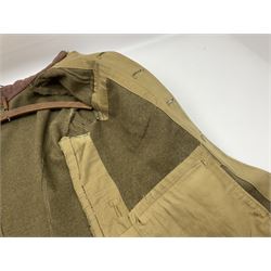 British M22 khaki tunic for the Hampshire Regiment with WW1 trio ribbon bar