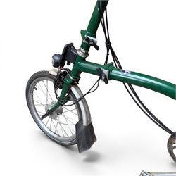Brompton folding bicycle in green finish