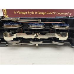 Darstaed '0' gauge - SDJR 2-6-2 tank locomotive No.26 in blue/black; boxed with original packaging and invoice dated 04/02/2017.